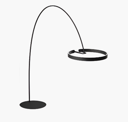 LichtEden - Dimmbar Stehlampe Schwarz für Wohnzimmer und Schlafzimmer, Moderne LED Stehleuchte
