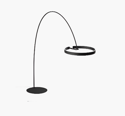 LichtEden - Dimmbar Stehlampe Schwarz für Wohnzimmer und Schlafzimmer, Moderne LED Stehleuchte