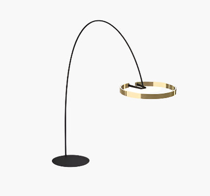 LichtEden - Dimmbar Stehlampe Schwarz für Wohnzimmer und Schlafzimmer, Moderne LED Stehleuchte