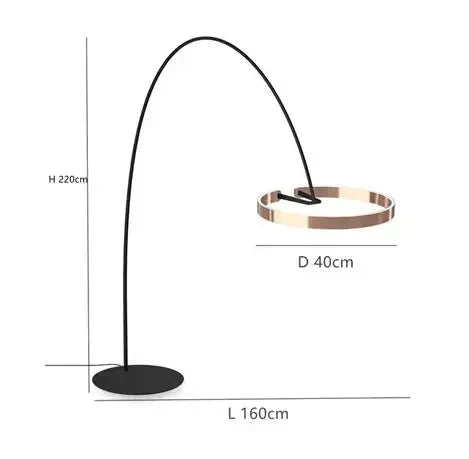 LichtEden - Dimmbar Stehlampe Schwarz für Wohnzimmer und Schlafzimmer, Moderne LED Stehleuchte