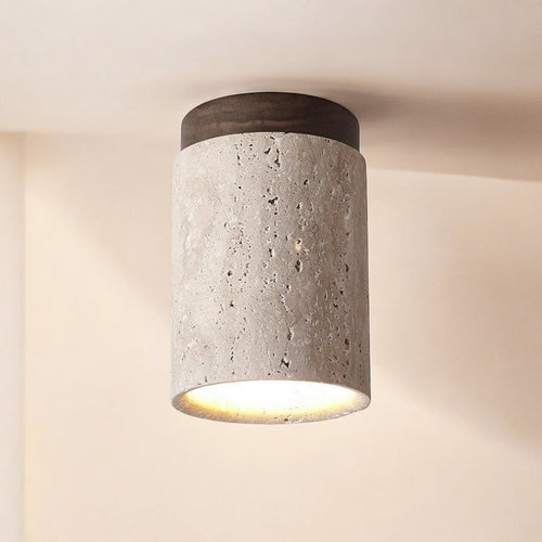 LumenEleganz - Exklusive Deckenleuchte aus Naturstein für Wohnzimmer & Schlafzimmer - Modern & Elegante Lichtakzente