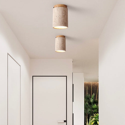 LumenEleganz - Exklusive Deckenleuchte aus Naturstein für Wohnzimmer & Schlafzimmer - Modern & Elegante Lichtakzente