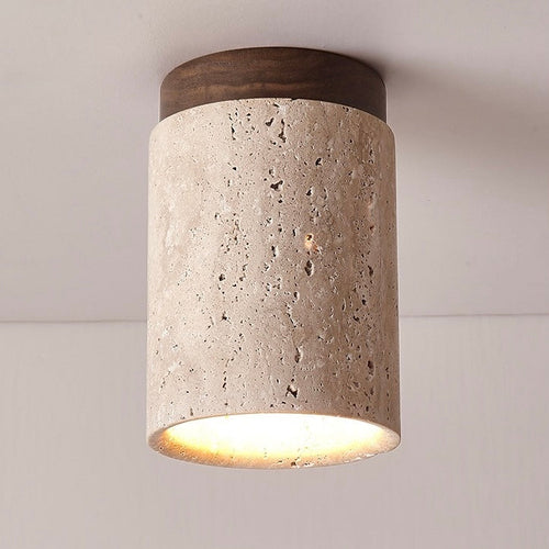 LumenEleganz - Exklusive Deckenleuchte aus Naturstein für Wohnzimmer & Schlafzimmer - Modern & Elegante Lichtakzente