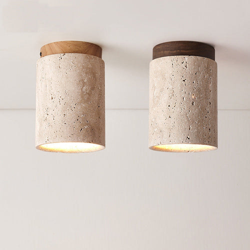 LumenEleganz - Exklusive Deckenleuchte aus Naturstein für Wohnzimmer & Schlafzimmer - Modern & Elegante Lichtakzente