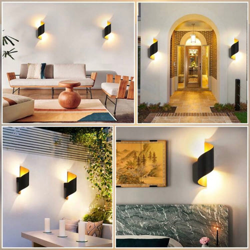 WandSchein - Moderne LED Wandleuchte für Innen & Außen mit Touch-Sensor, elegant und energieeffizient