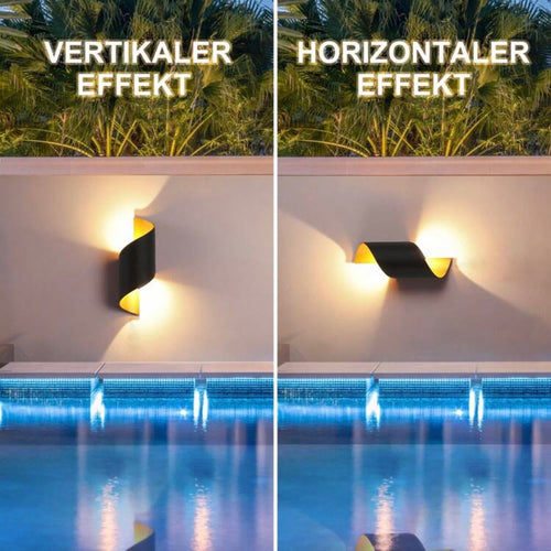 WandSchein - Moderne LED Wandleuchte für Innen & Außen mit Touch-Sensor, elegant und energieeffizient