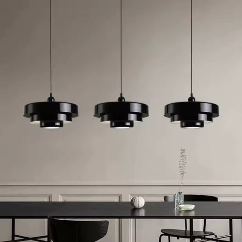 LichtHarmonie - LED Deckenleuchte für Wohnzimmer – Retro & Höhenverstellbar