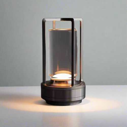 LichtNest - Kabellose Tischlampe mit Dimmfunktion für drinnen und draußen - Elegante LED Tischleuchte 0