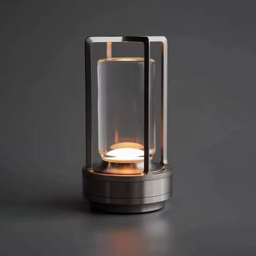 LichtNest - Kabellose Tischlampe mit Dimmfunktion für drinnen und draußen - Elegante LED Tischleuchte 2