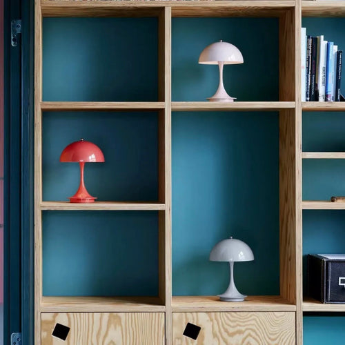 LumaAura - Kabellose Tischlampe im modernen Pilz-Design – Dimmbar & 3 Lichtfarben 2
