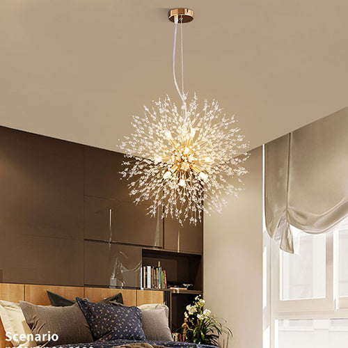GlanzTropfen - LED Kronleuchter aus Kristall – Modern & Elegant