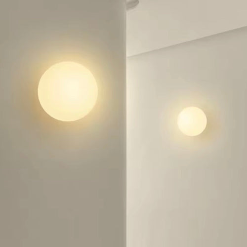 LumaGlanz - Moderne Wandleuchte Innen aus Glas für Schlafzimmer, Flur & Wohnzimmer - Elegantes Design mit sanftem Licht
