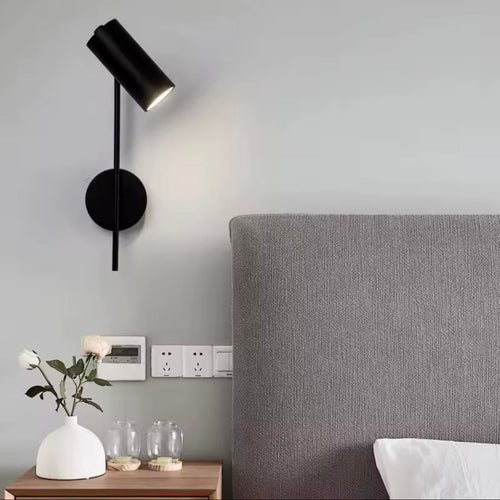 Cardona - Verstellbare LED Wandleuchte Schwarz mit Touch-Funktion für modernes Wohnen