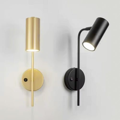 Cardona - Verstellbare LED Wandleuchte Schwarz mit Touch-Funktion für modernes Wohnen
