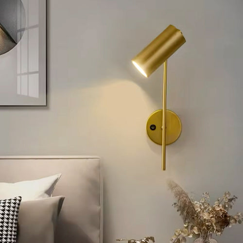 Cardona - Verstellbare LED Wandleuchte Schwarz mit Touch-Funktion für modernes Wohnen