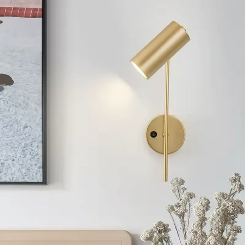Cardona - Verstellbare LED Wandleuchte Schwarz mit Touch-Funktion für modernes Wohnen