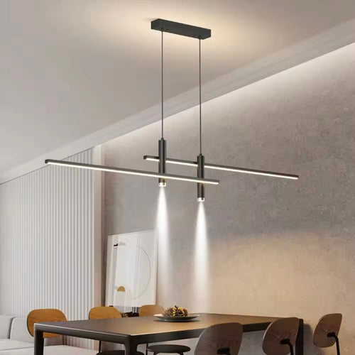 LumenEleganz - Pendelleuchte Schwarz für Esszimmer – Modern & Dimmbar, LED Technologie