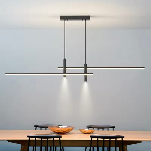 LumenEleganz - Pendelleuchte Schwarz für Esszimmer – Modern & Dimmbar, LED Technologie