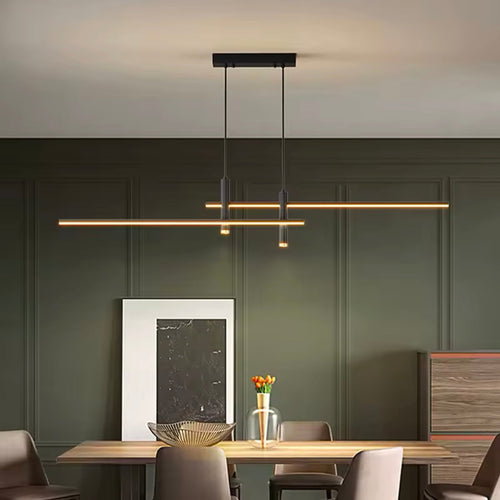LumenEleganz - Pendelleuchte Schwarz für Esszimmer – Modern & Dimmbar, LED Technologie