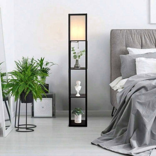 LumenAura - Stehlampe Schwarz für Wohnzimmer & Büro – Modernes Design mit E27 LED Fassung 3