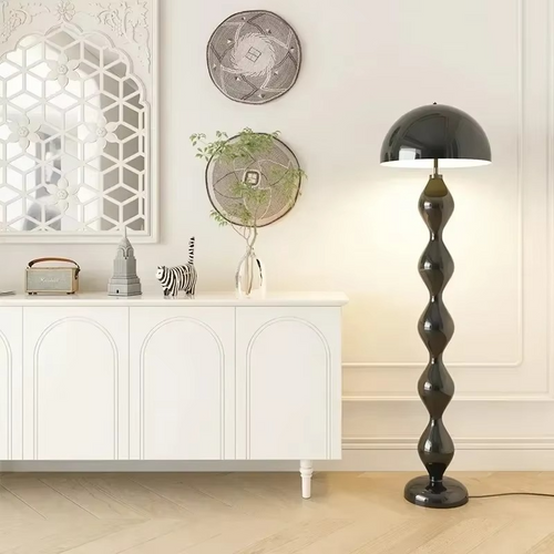 LumenAura - Stilvolle Stehleuchte Schwarz im Skandinavischen Design für Wohnzimmer und Schlafzimmer