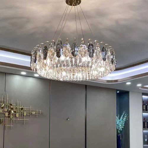 HimmelSchein - Luxuriöser K9-Kristall-Kronleuchter für elegantes Wohnen