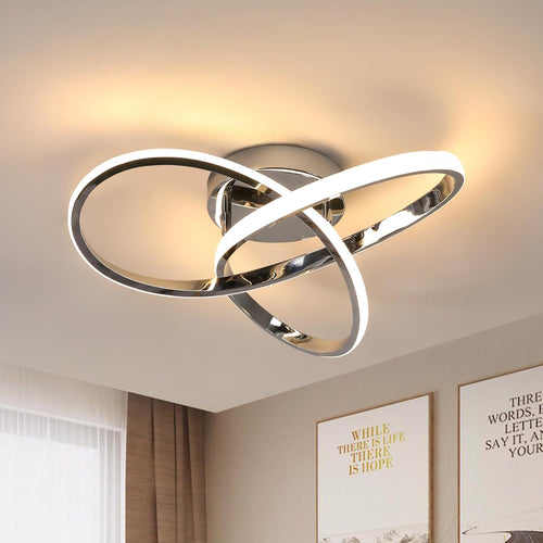 LumiFlora - LED Deckenleuchte für Schlafzimmer, Wohnzimmer & Küche – Modernes Blumen-Design, 38W, Warmweiß