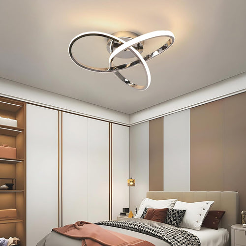 LumiFlora - LED Deckenleuchte für Schlafzimmer, Wohnzimmer & Küche – Modernes Blumen-Design, 38W, Warmweiß