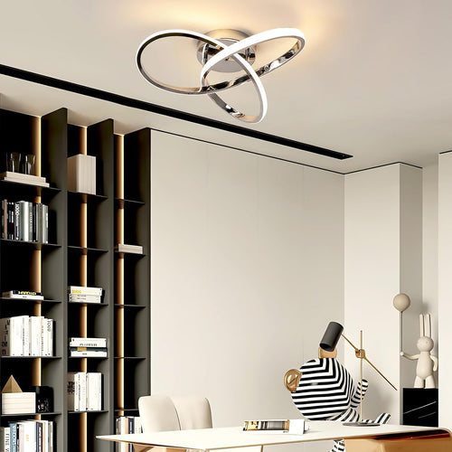 LumiFlora - LED Deckenleuchte für Schlafzimmer, Wohnzimmer & Küche – Modernes Blumen-Design, 38W, Warmweiß
