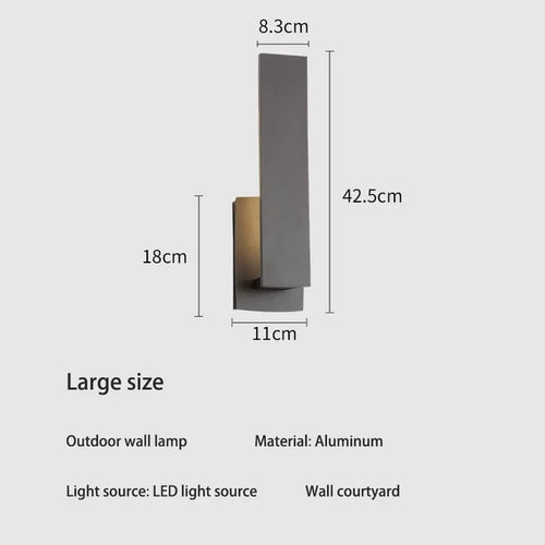 LumiScape - Elegante LED-Wandleuchte für Ihre Gartenwand