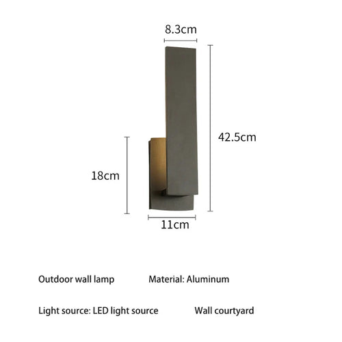 LumiScape - Elegante LED-Wandleuchte für Ihre Gartenwand