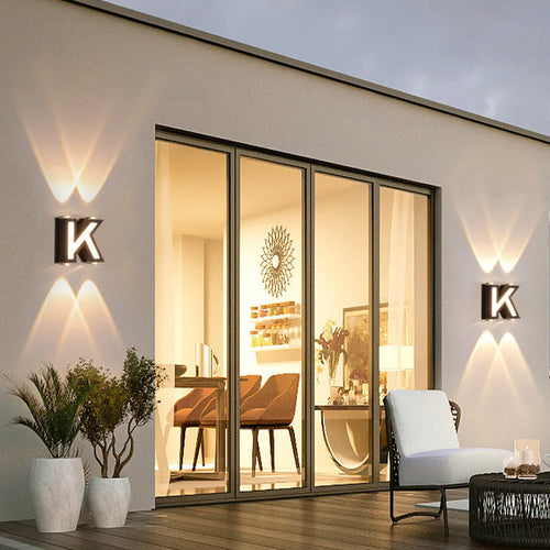 LumenLetter - Beleuchtete Außenbuchstaben Wandlampe für stilvolle Dekoration