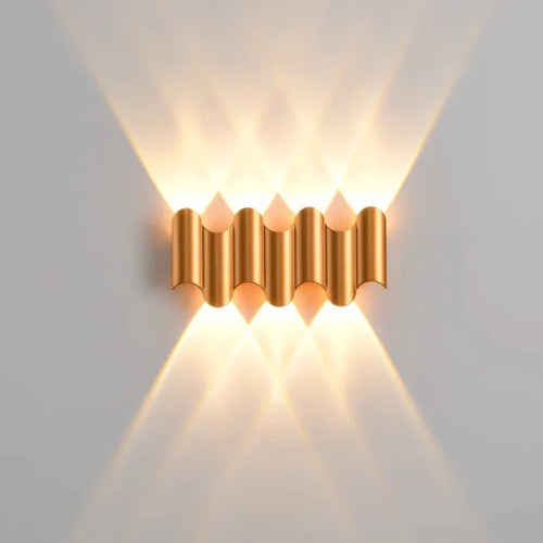 LumiFortis – Moderne Aluminium-Wandleuchte mit LED für Garten und Terrasse
