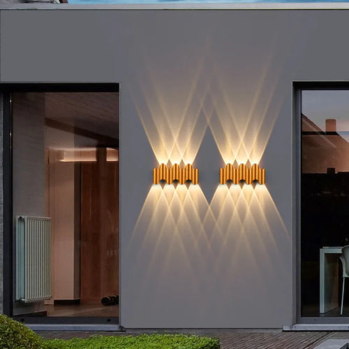 LumiFortis – Moderne Aluminium-Wandleuchte mit LED für Garten und Terrasse