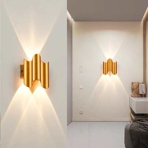 LumiFortis – Moderne Aluminium-Wandleuchte mit LED für Garten und Terrasse