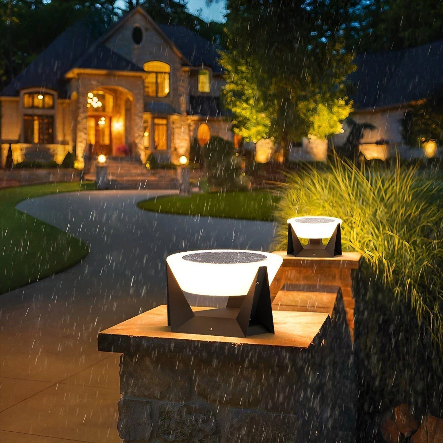 Lumineo Solar - Luxus Solarbetriebene Gartenlampe im Japanischen Stil