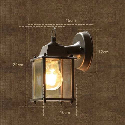 LumiRetro – Vintage LED-Wandleuchte für den Außenbereich