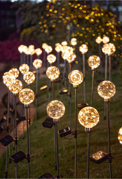 SolarLumeSphere – Wasserdichte Solar LED Kugellampe für Garten und Dekor