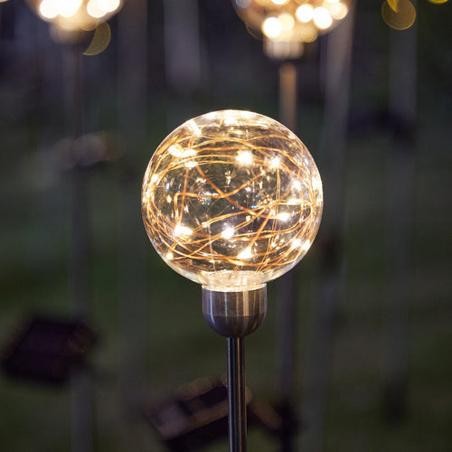 SolarLumeSphere – Wasserdichte Solar LED Kugellampe für Garten und Dekor