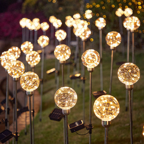 SolarLumeSphere – Wasserdichte Solar LED Kugellampe für Garten und Dekor