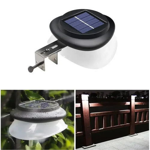 GlimmerBeam - LED Solarbetriebene Gartenstrahler für Zaun und Wand, wasserdicht