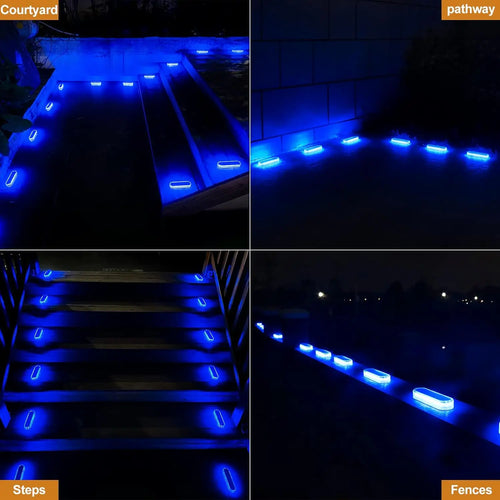 LumenDeck - Solarbetriebene LED Deckleuchte für Außen, wasserdicht, 30 LEDs für Terrasse und Geländer