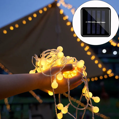 GlowFest - Farbwechselnde Solar LED Partybeleuchtung für Garten und Außenbereich