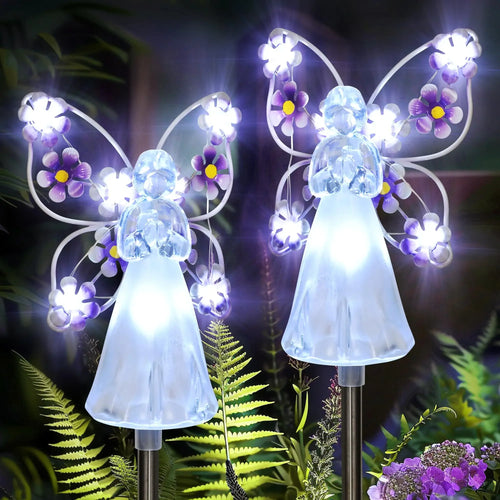 SereniGlow - Engel Solarleuchte für Garten und Gräber, wasserdicht und langlebig