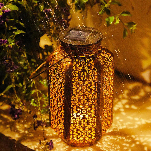 SolarNest – Solar Hängelaterne im Vintage-Stil für den Garten