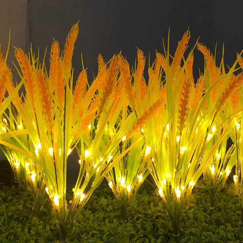 LumiWheat - Solarbetriebene LED Gartenleuchte im Weizenähren-Design