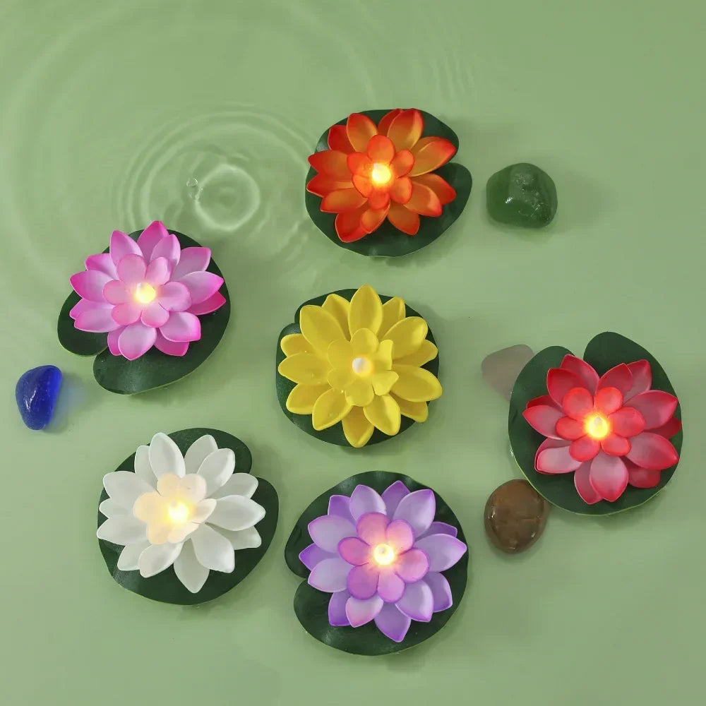 GlowLotus - LED Lotusblume mit farbwechselndem Licht für Teich, Garten und Deko