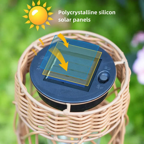 WandLuxe - Solarbetriebene LED Wandleuchte für den Außenbereich, wasserdicht und dekorativ