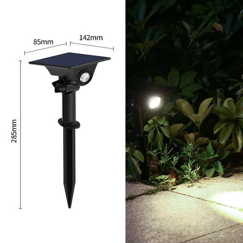 LumiSpot - Solarbetriebene LED Gartenstrahler, wasserdicht und langlebig