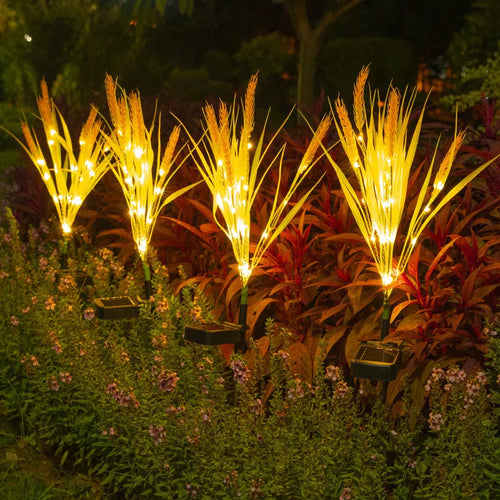 LumiWheat - Solarbetriebene LED Gartenleuchte im Weizenähren-Design